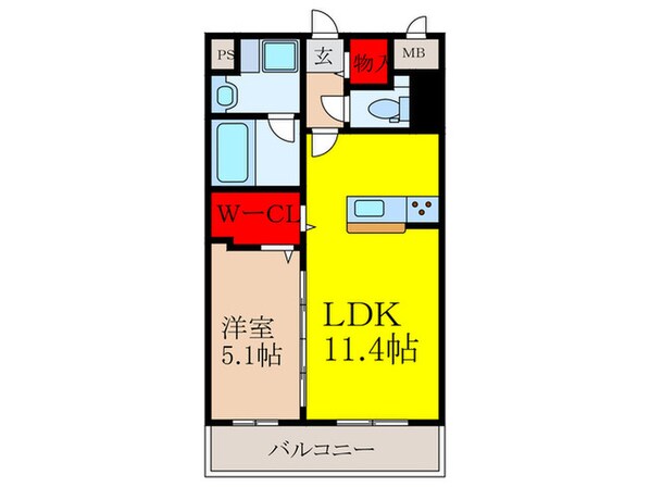 アクア プリータの物件間取画像